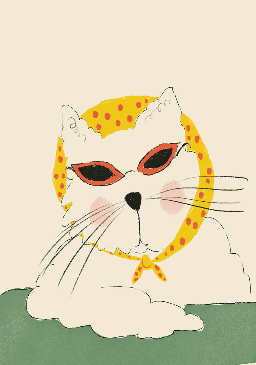 Schickes Katzentaschen-Poster