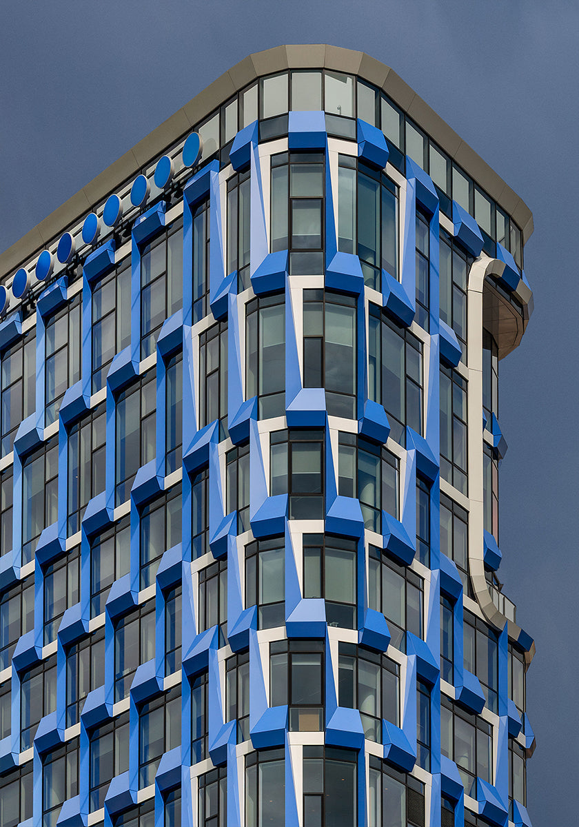 Rhythmus in Blau Poster