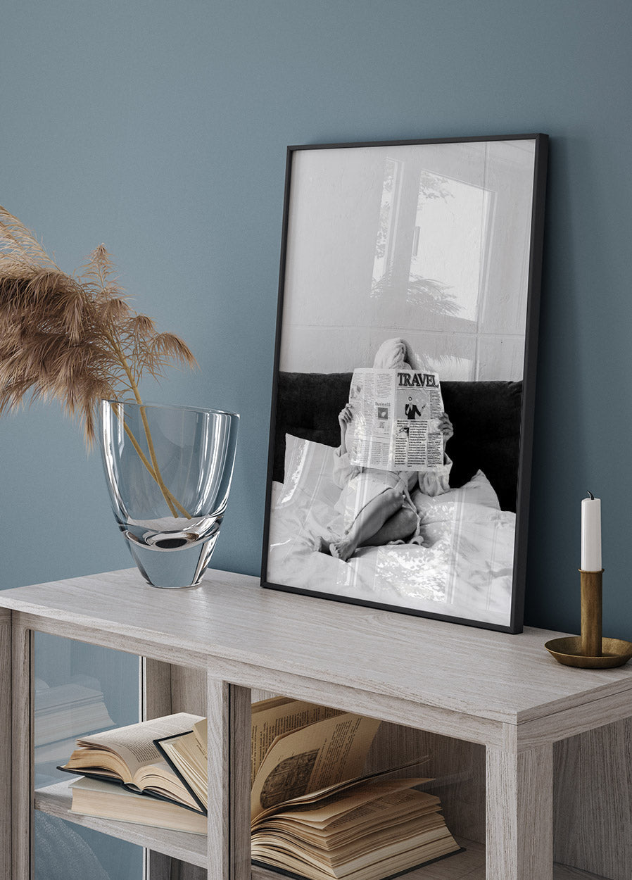 Poster „Lesen im Bett“ - Posterbox.no