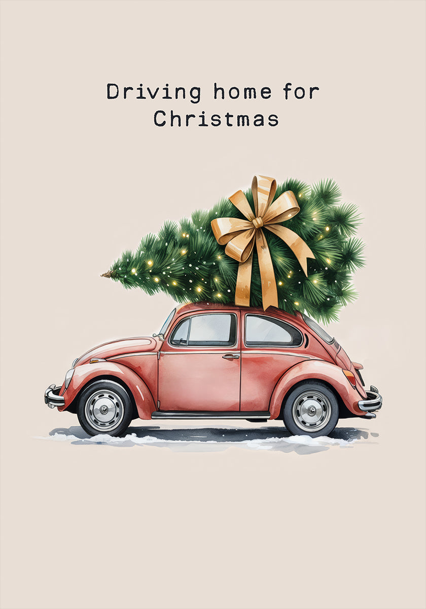 Zu Weihnachten nach Hause fahren Poster