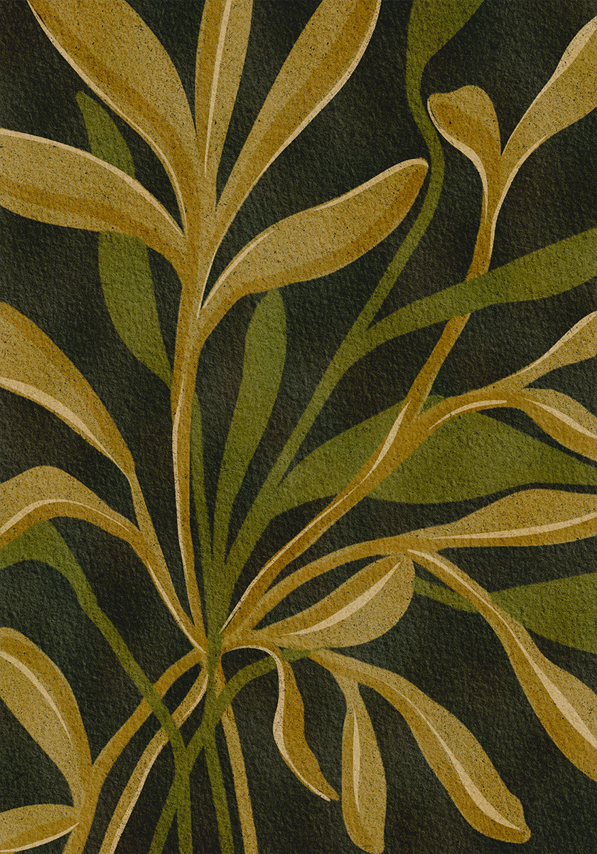 Poster mit irdenem Laub