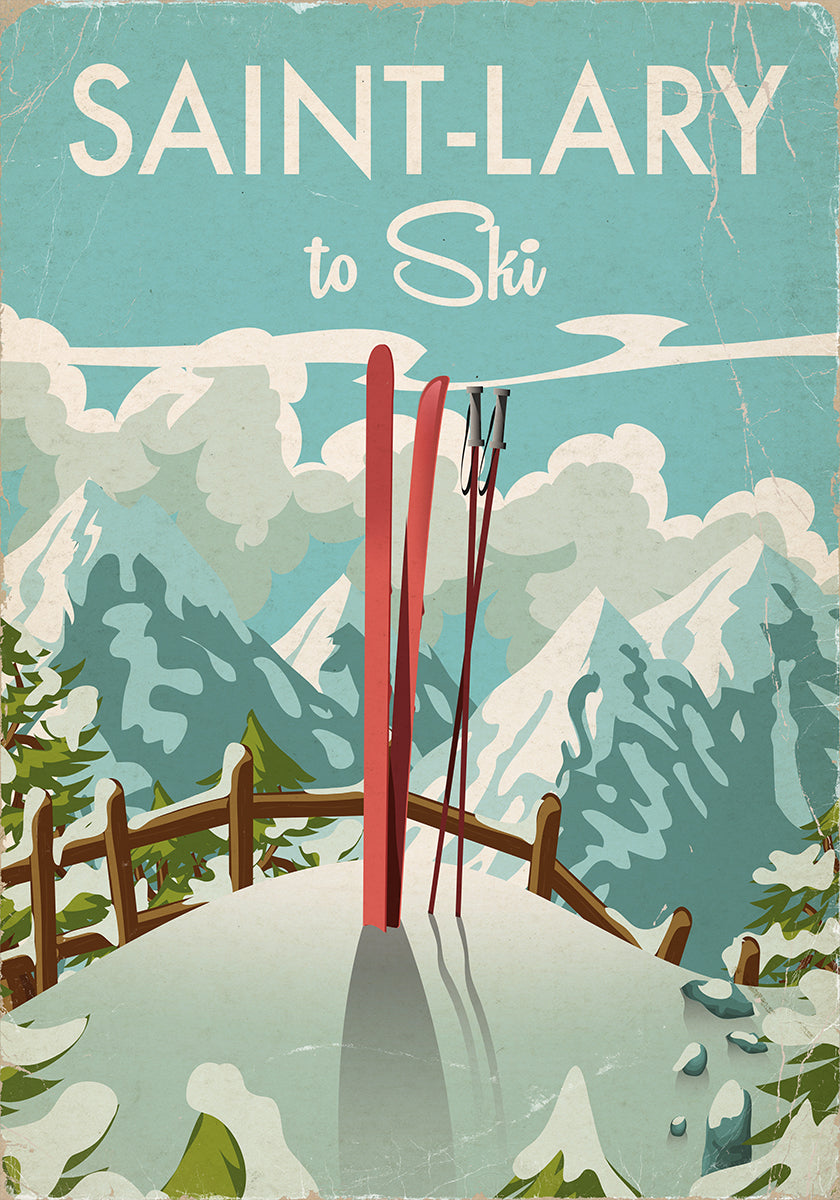 Saint-Lary-Ski-Poster