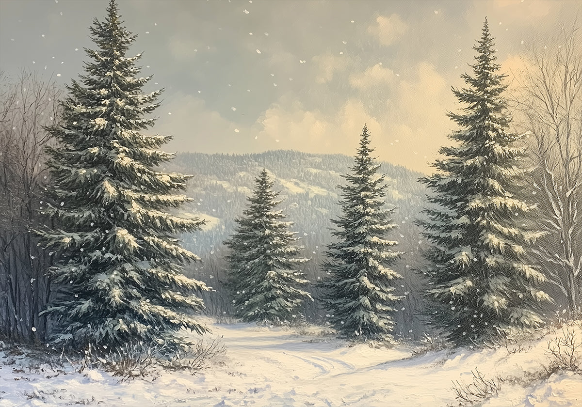 Poster „Frostige Horizonte“.