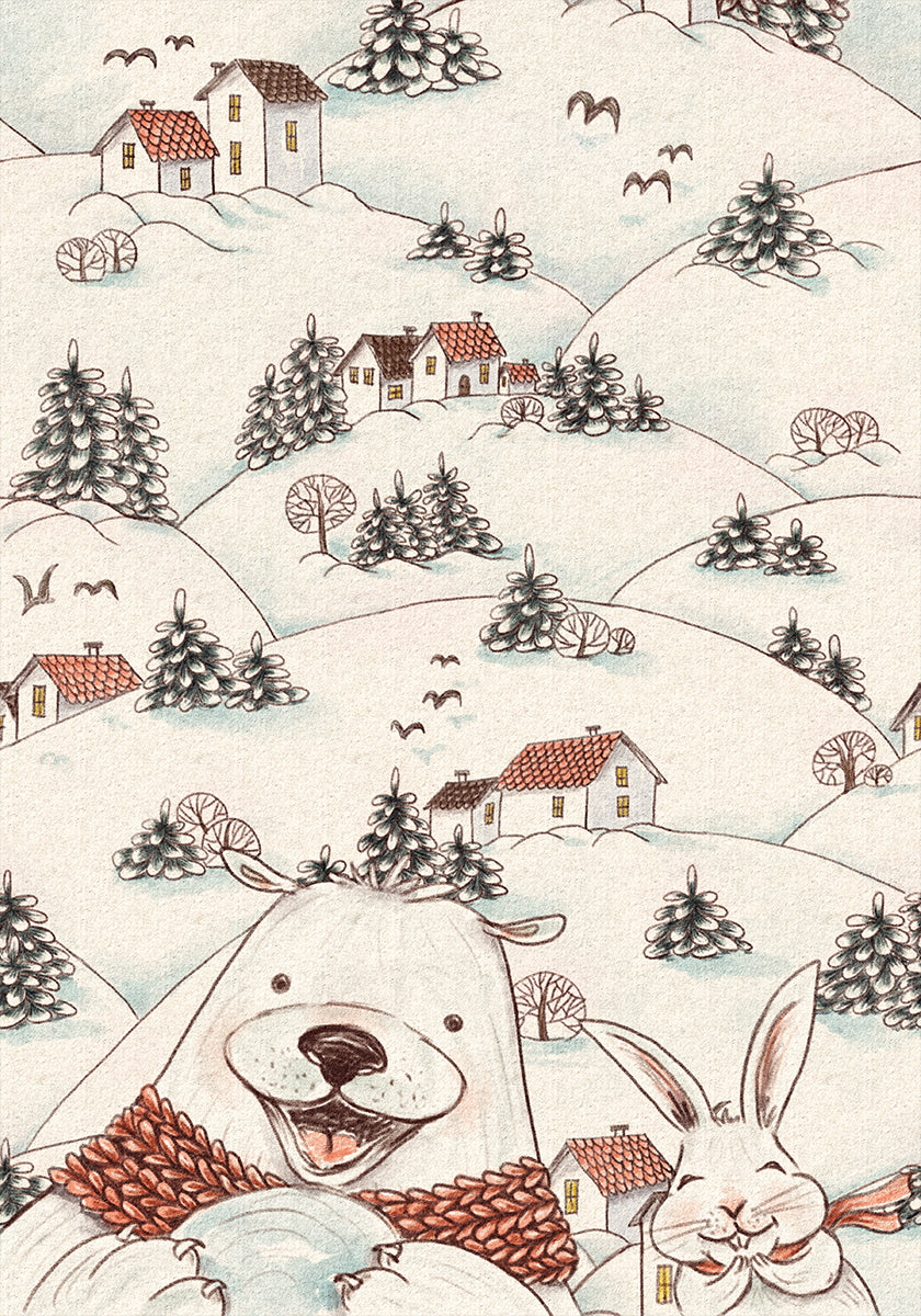 Über den Schneefeldern Poster