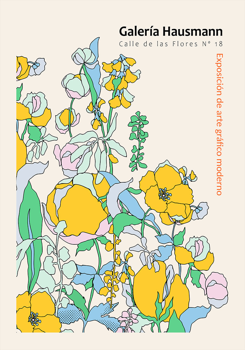 Ausstellung moderner grafischer Kunst Madrid Poster