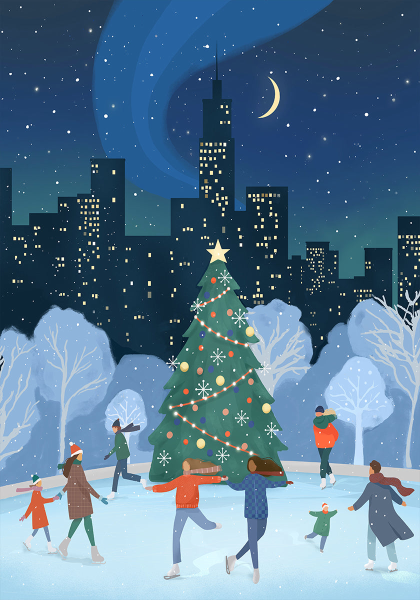 Weihnachten in NYC Poster