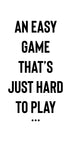 Ein einfaches Spiel-Poster - Posterbox.no