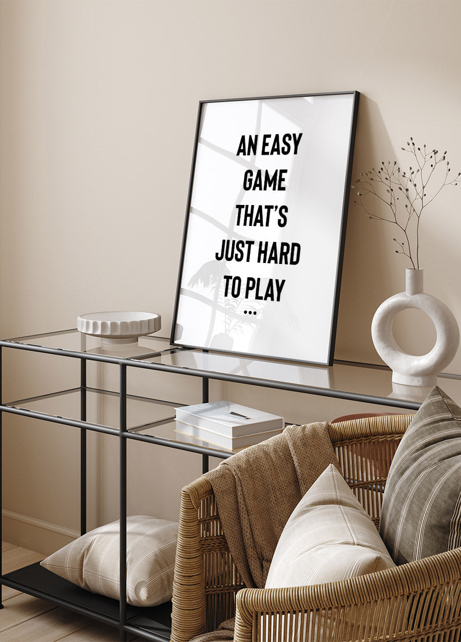 Ein einfaches Spiel-Poster - Posterbox.no