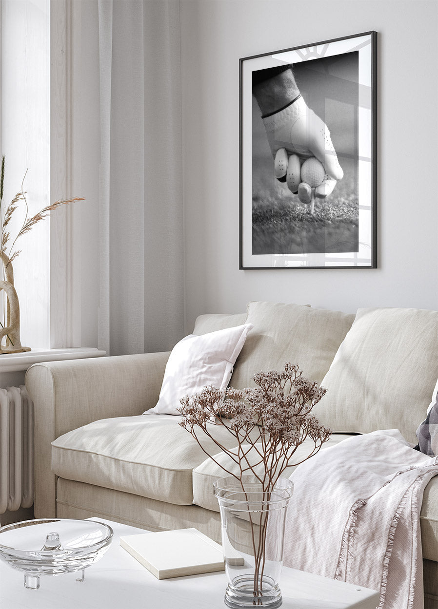 Poster „Golfspieler beim Abschlag“ - Posterbox.no