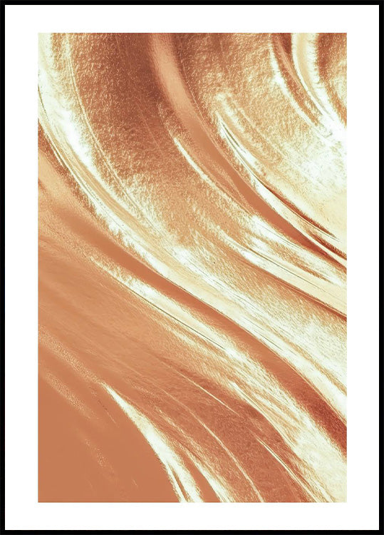 Golden Liquid Poster - Posterbox.no