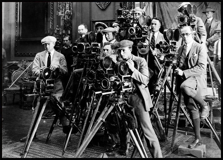 Fotografen alte Kameras Poster - Posterbox.no