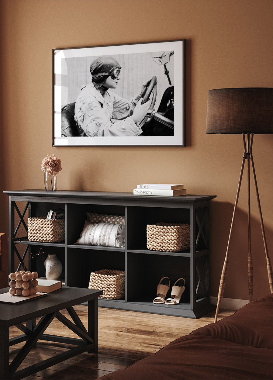 Weibliches Rennfahrer-Poster - Posterbox.no