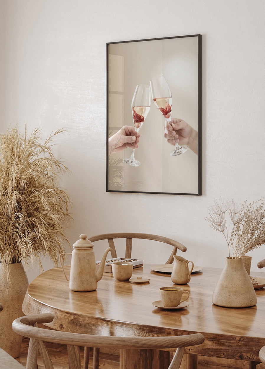 Champagner-Toast-Poster - Posterbox.no