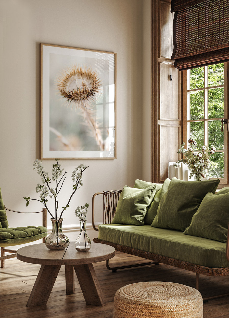 Trockenblumen-Cardo-Poster - Posterbox.no