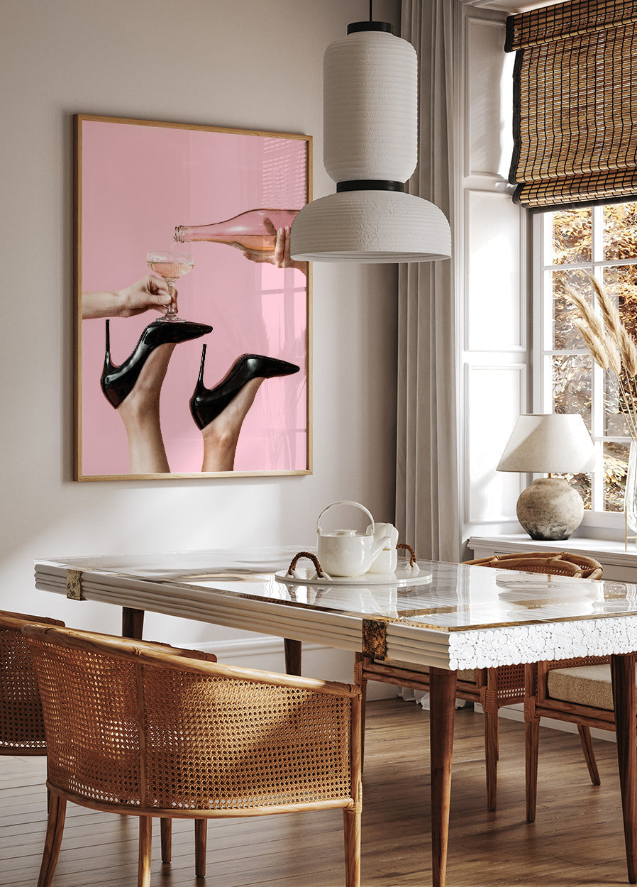 Mehr Champagner einschenken Poster - Posterbox.no