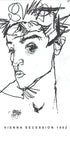 Egon Schiele Selbstporträt Poster - Posterbox.no