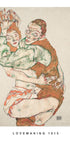 Von Egon Schiele inspiriertes abstraktes Kunstposter - Posterbox.no