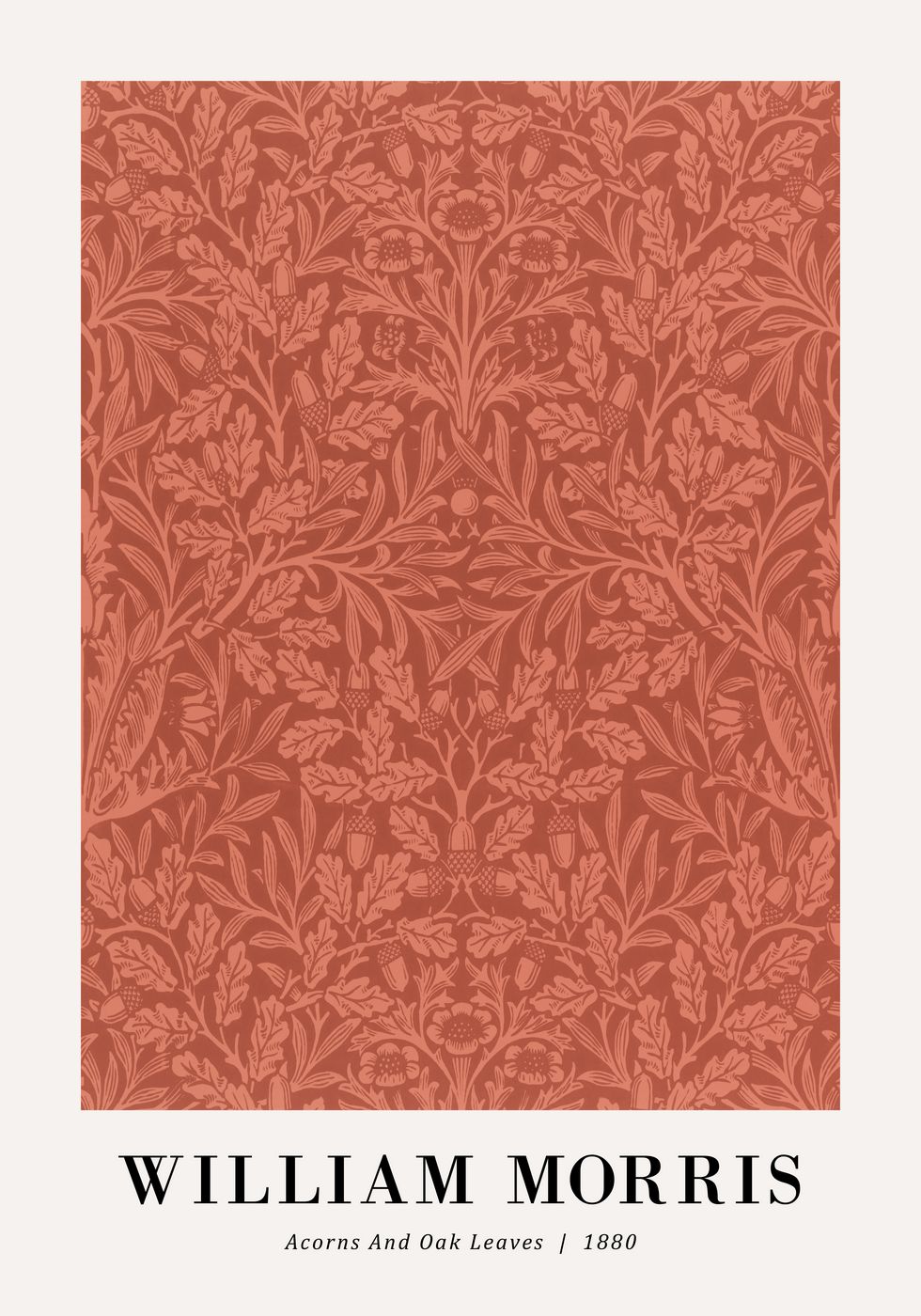 William Morris Eicheln und Eichenblätter 1880 Poster - Posterbox.no