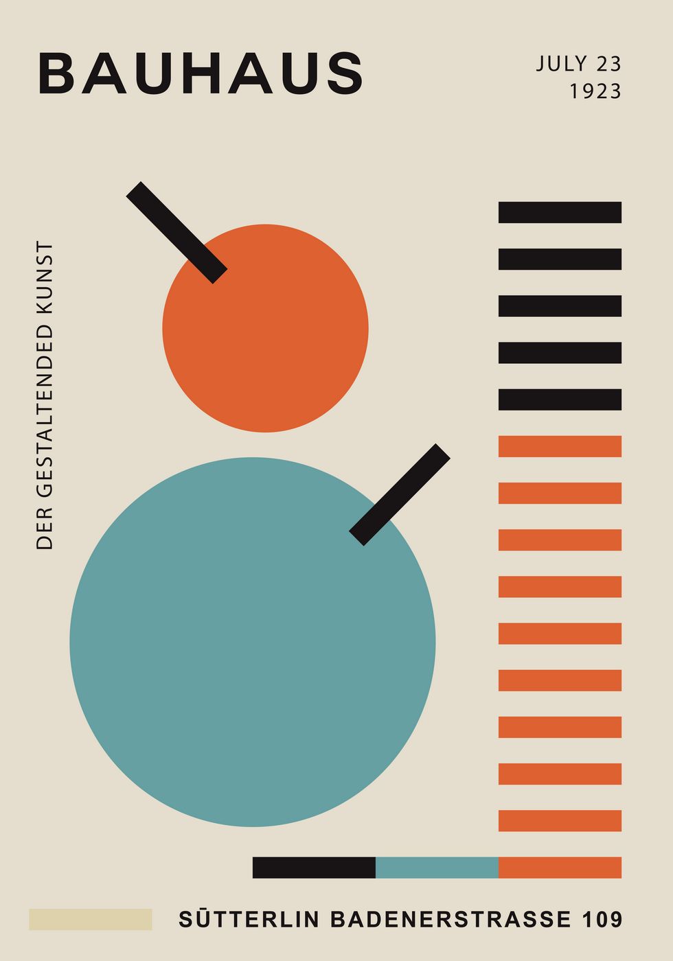 Bauhaus-Kunstposter - Posterbox.no