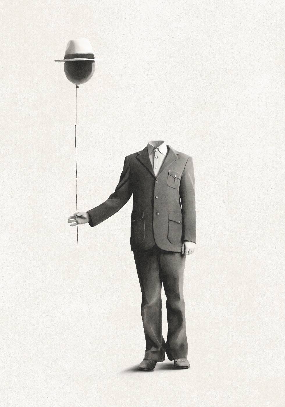 Surreales Abwesenheitsplakat - Posterbox.no