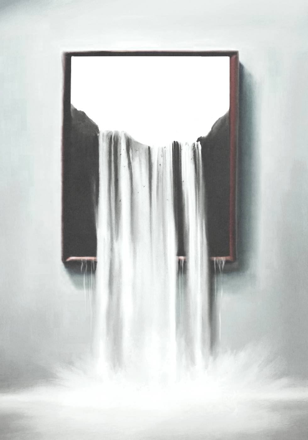 Surreales Wasserfall-Poster - Posterbox.no