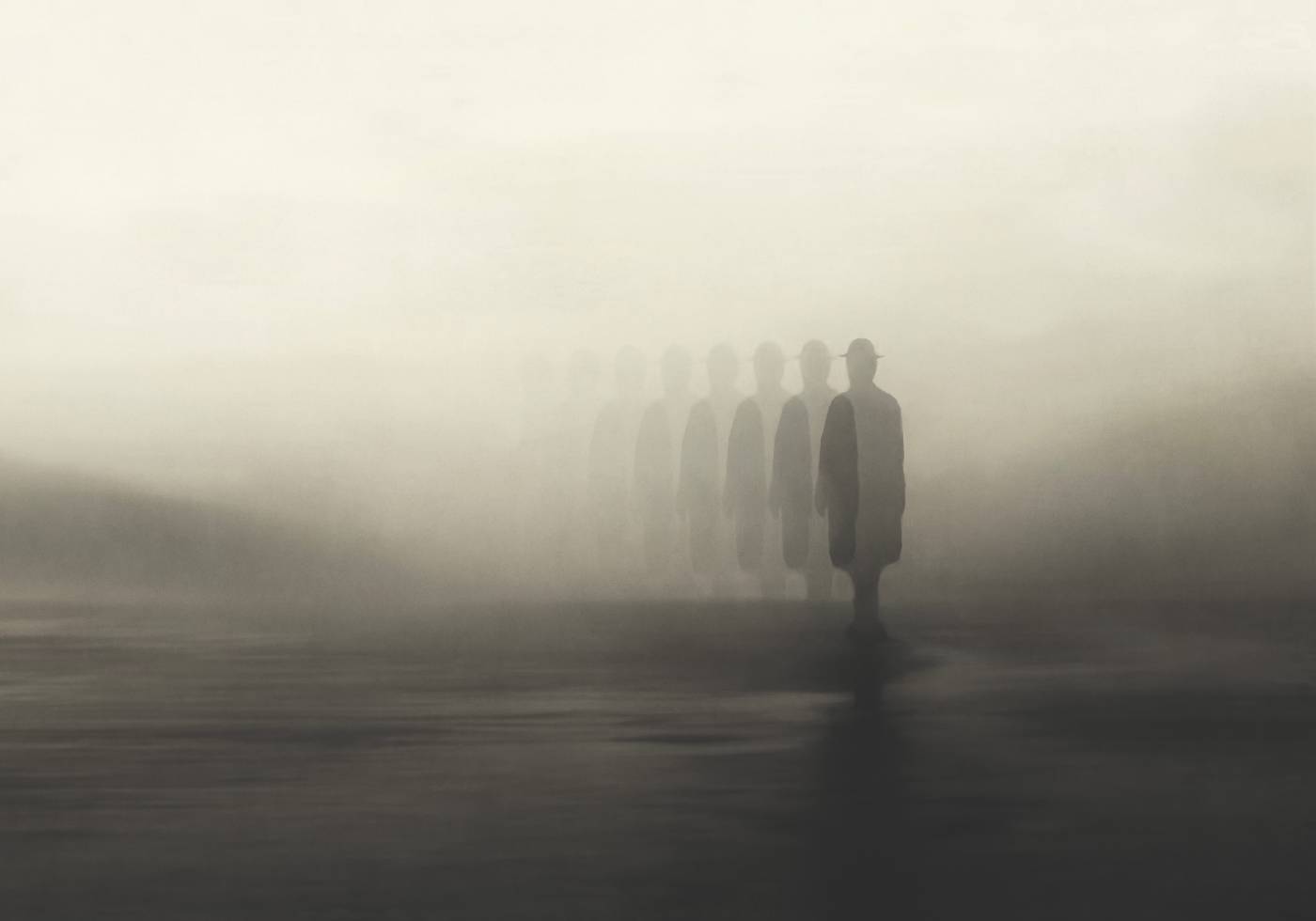 Im Nebel verschwinden Poster - Posterbox.no