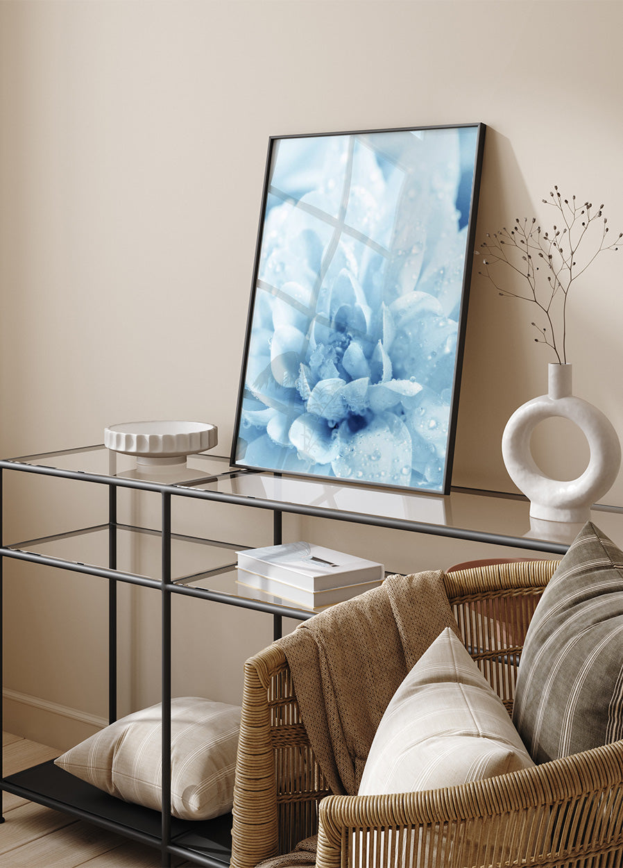 Blaue Blumen Poster - Posterbox.no
