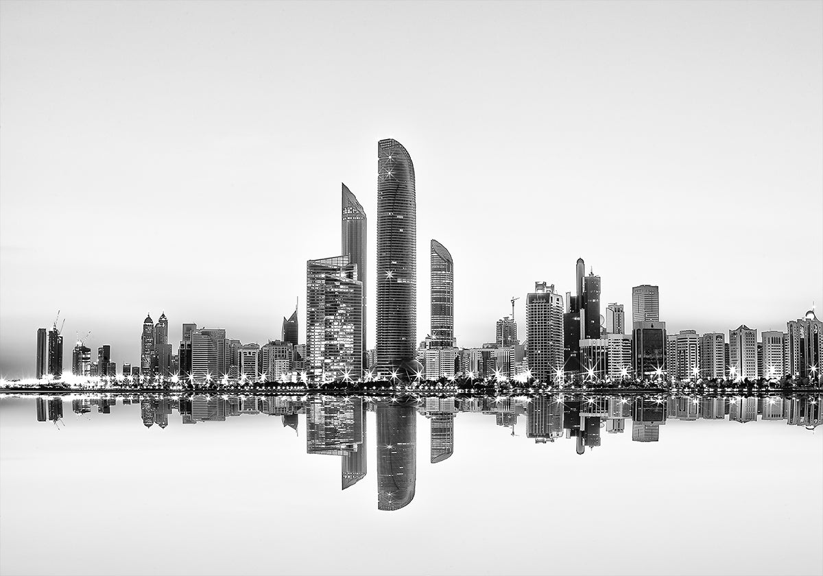 Abu Dhabi Urban Reflection Poster
