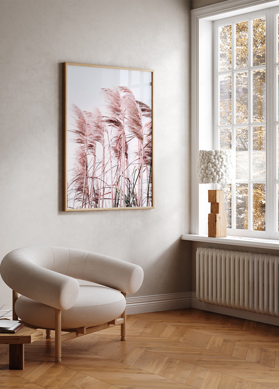 Rosa Strandgras-Poster - Posterbox.no