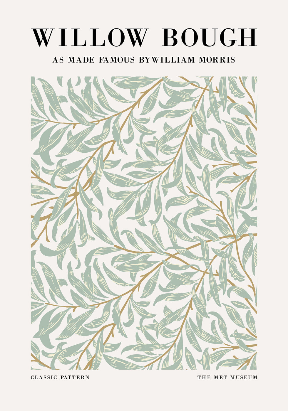 William Morris Willow Bough Poster - Posterbox.no