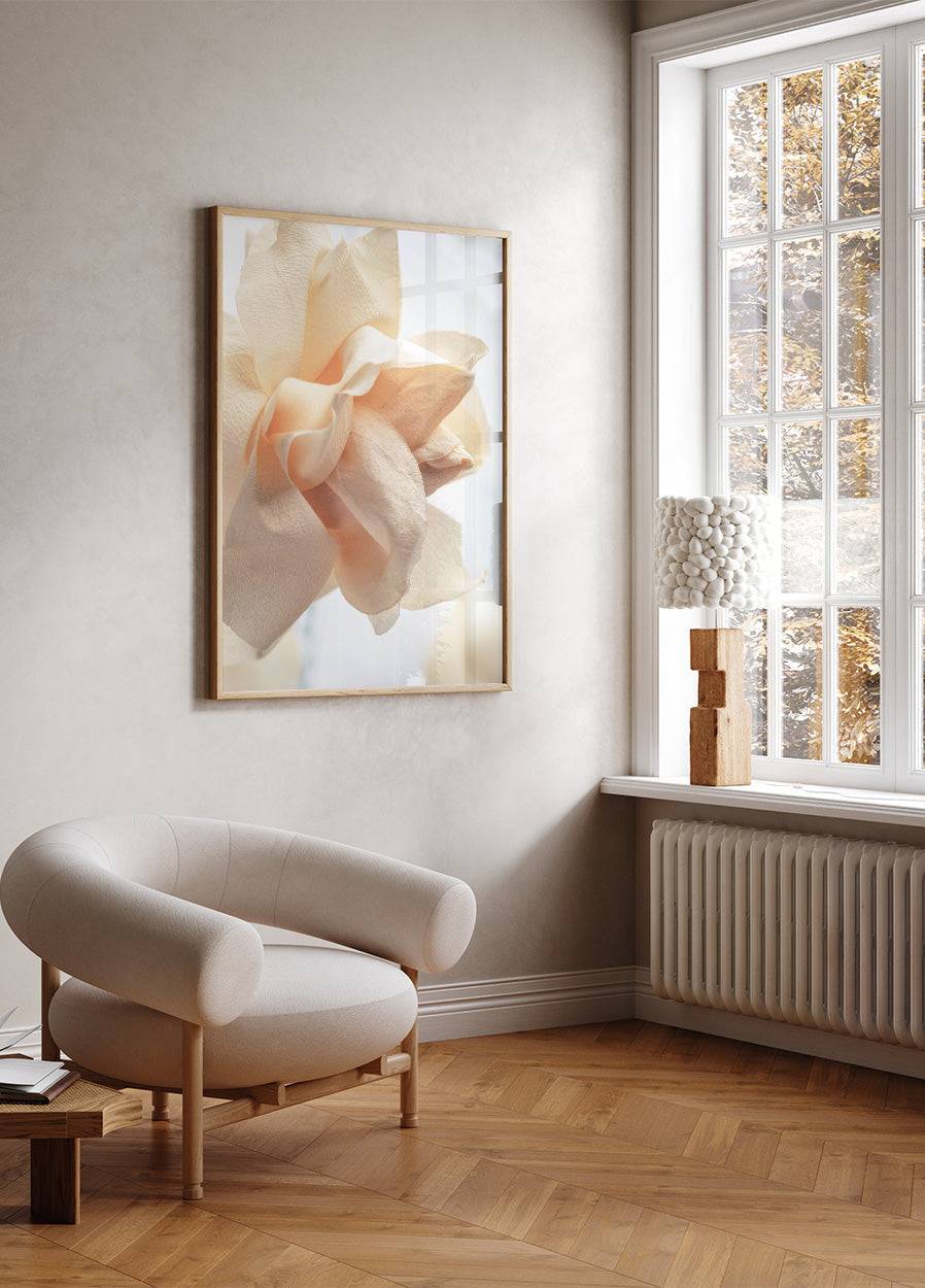 Beige Rose Poster - Posterbox.no