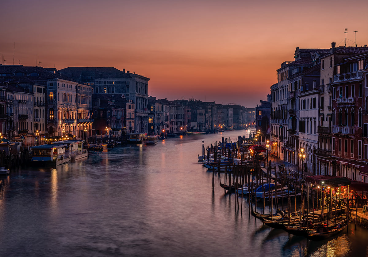 Venedig Canal Grande bei Sonnenuntergang