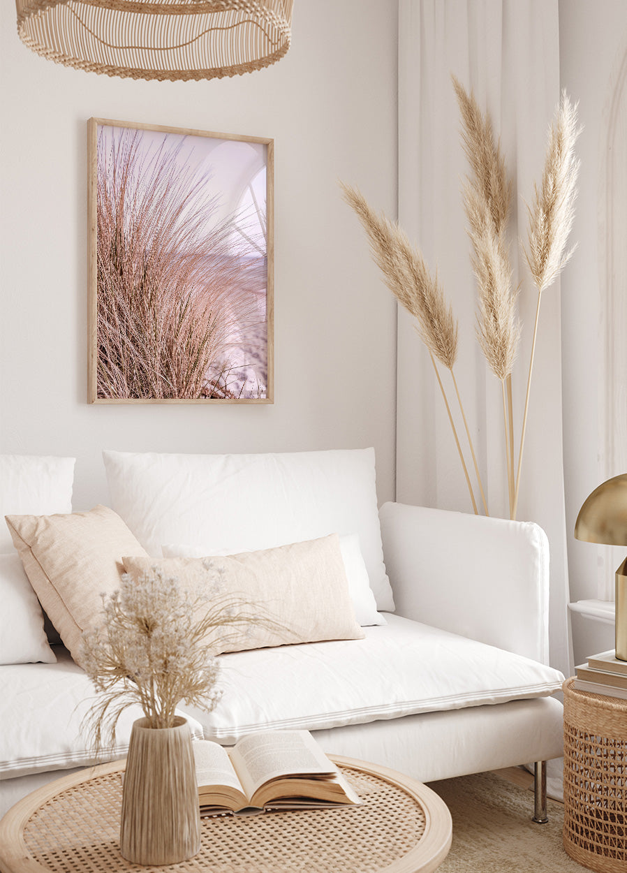 Rosa Strandgras-Poster - Posterbox.no