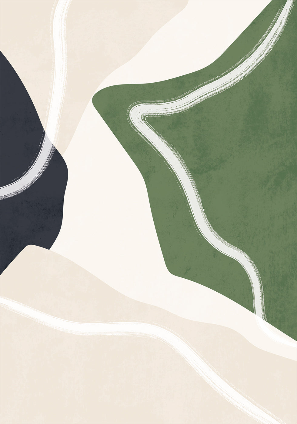 Poster mit abstrakten Naturformen - Posterbox.dk