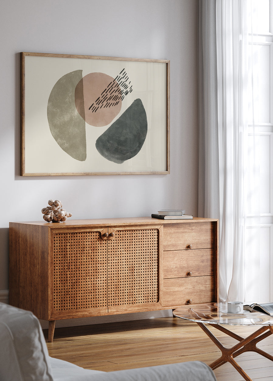 Poster mit abstrakten Formen und Mustern - Posterbox.dk