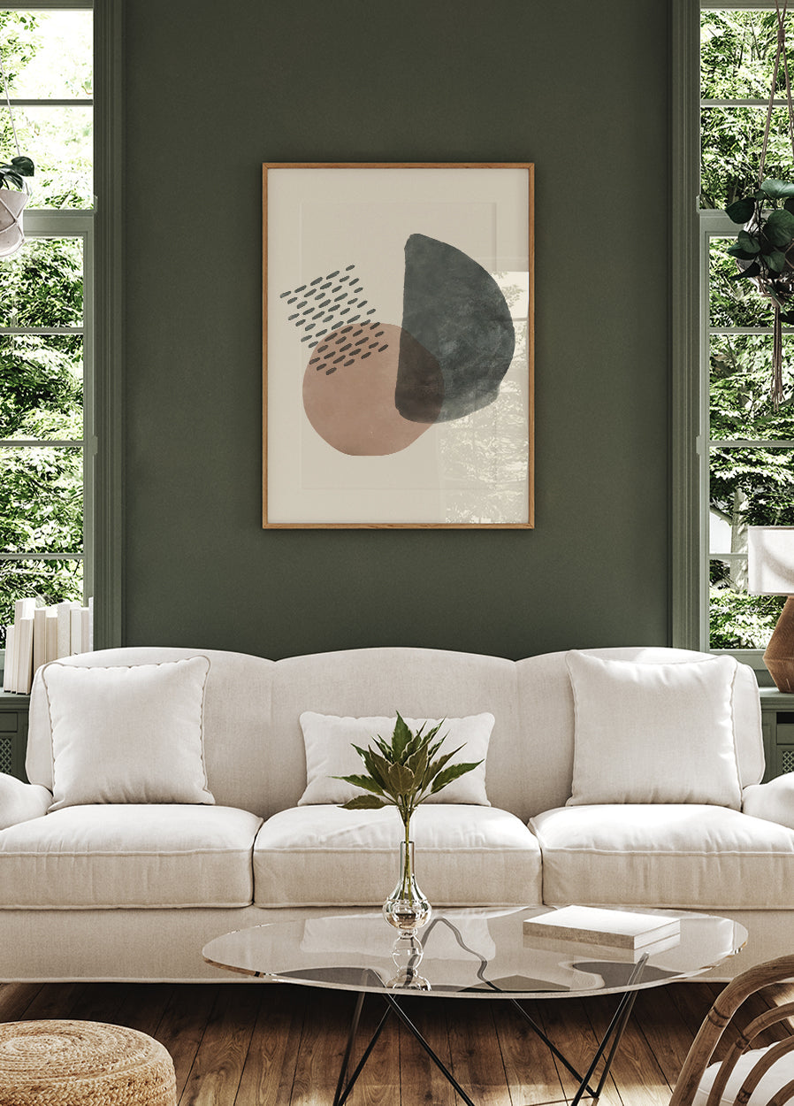 Poster mit abstrakten Formen und Texturen - Posterbox.dk