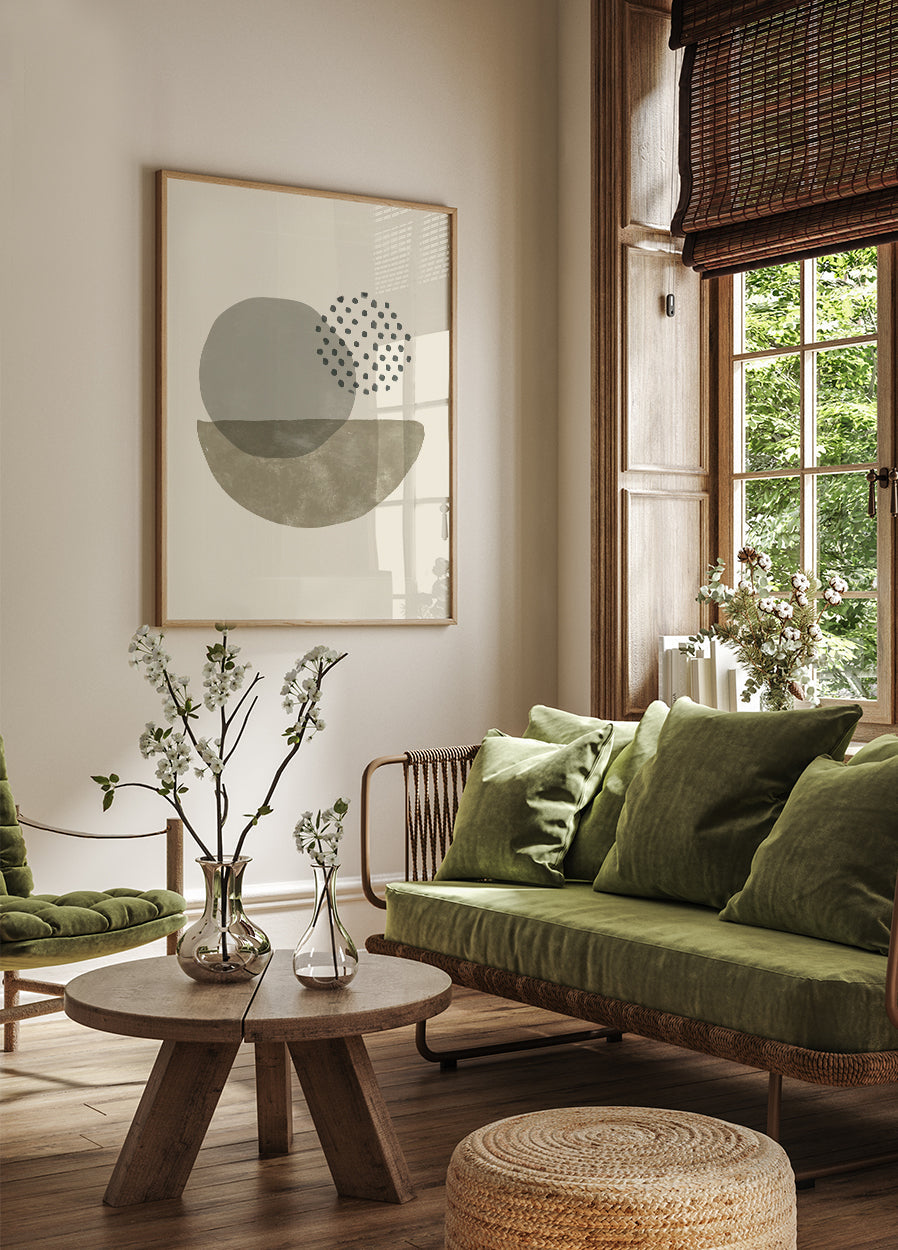 Poster mit abstrakten Formen und Texturen - Posterbox.dk