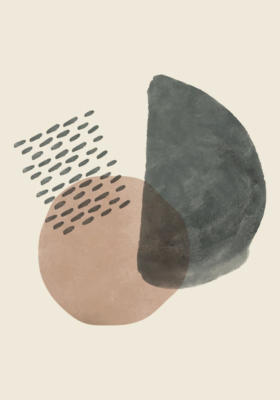 Poster mit abstrakten Formen und Texturen - Posterbox.dk