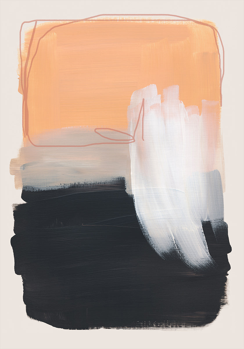 Abstrakte Pinselstriche 122 Poster