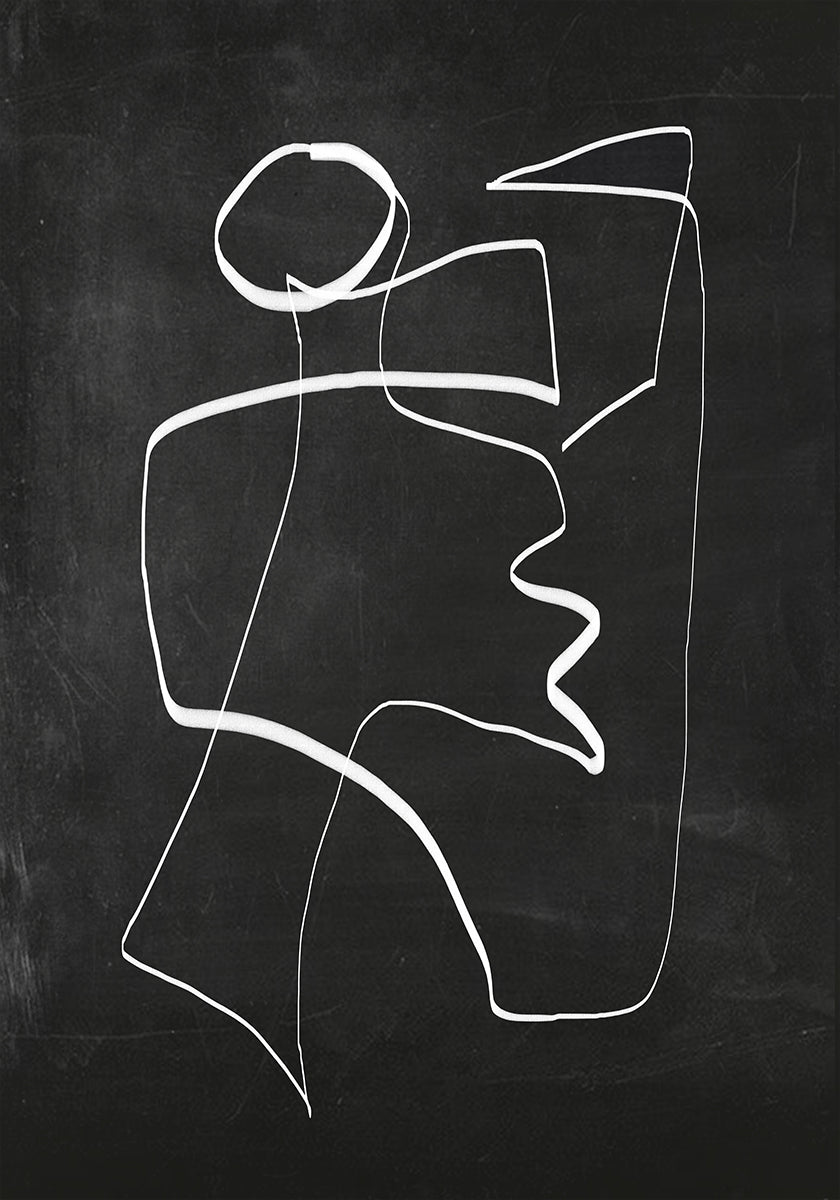 Abstrakte Linienkunst 6 2 Poster