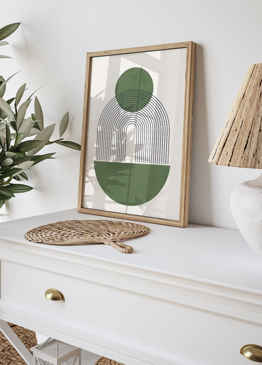 Geometrische Harmonie-Kunstposter - Posterbox.dk