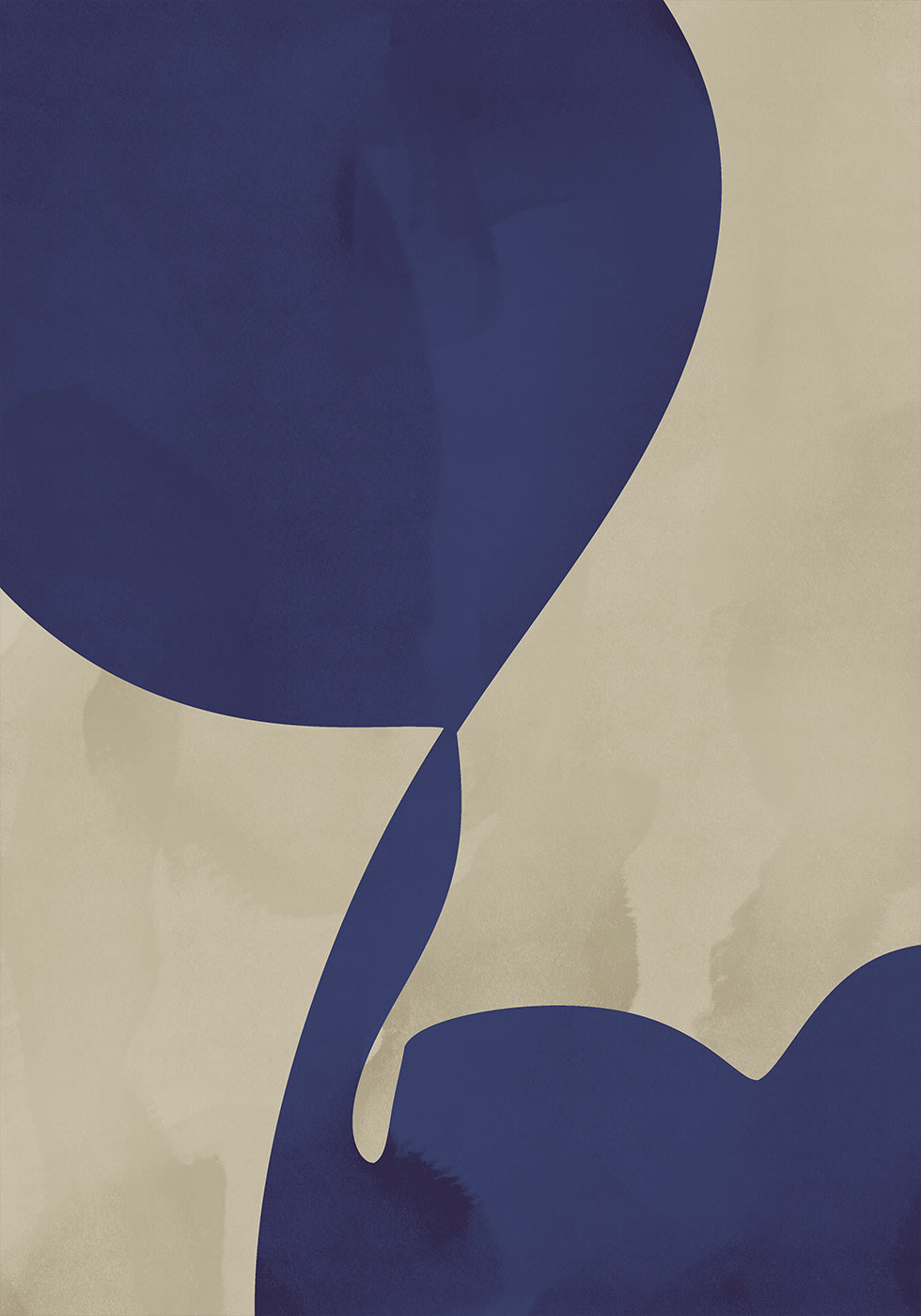 Abstraktes Marine-Flow-Poster