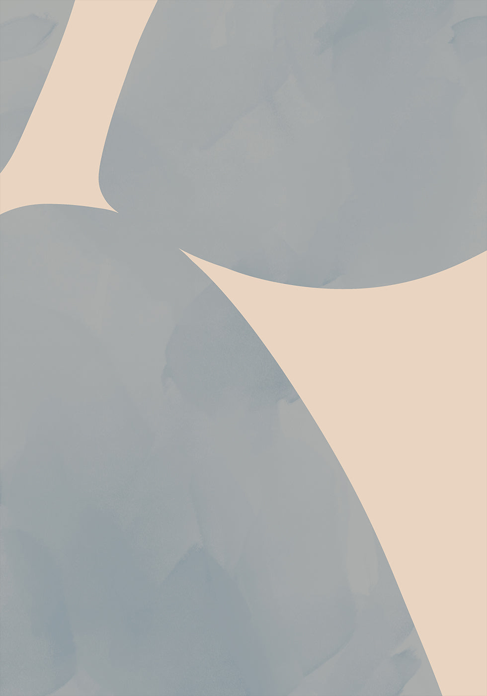 Gebogenes Gleichgewicht, Poster mit abstrakten Formen