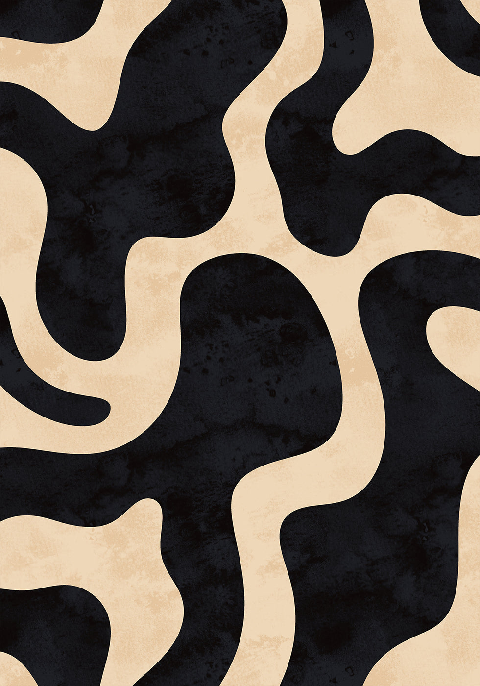 Poster mit organischen abstrakten Formen