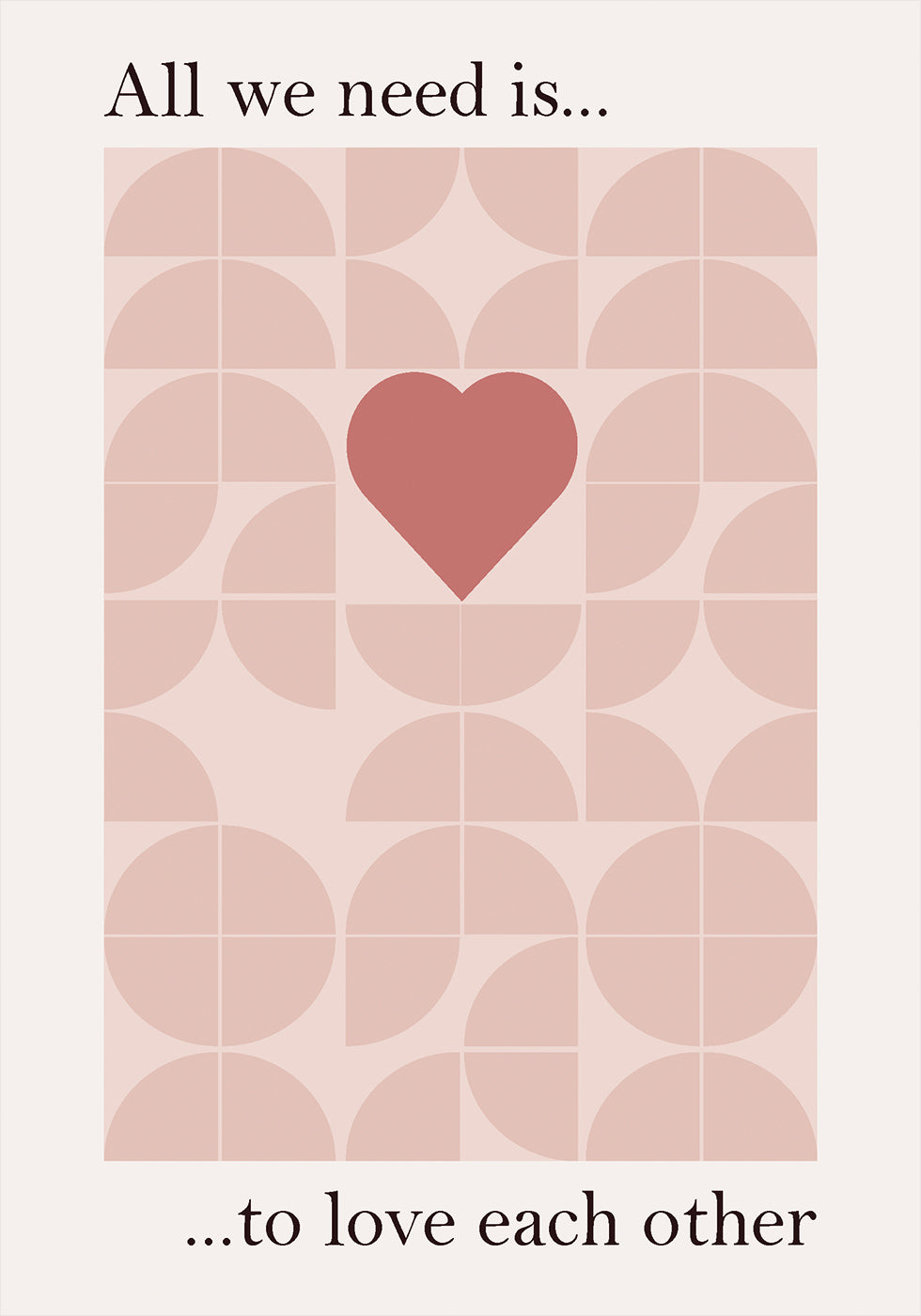 Alles was wir brauchen ist Poster - Posterbox.dk