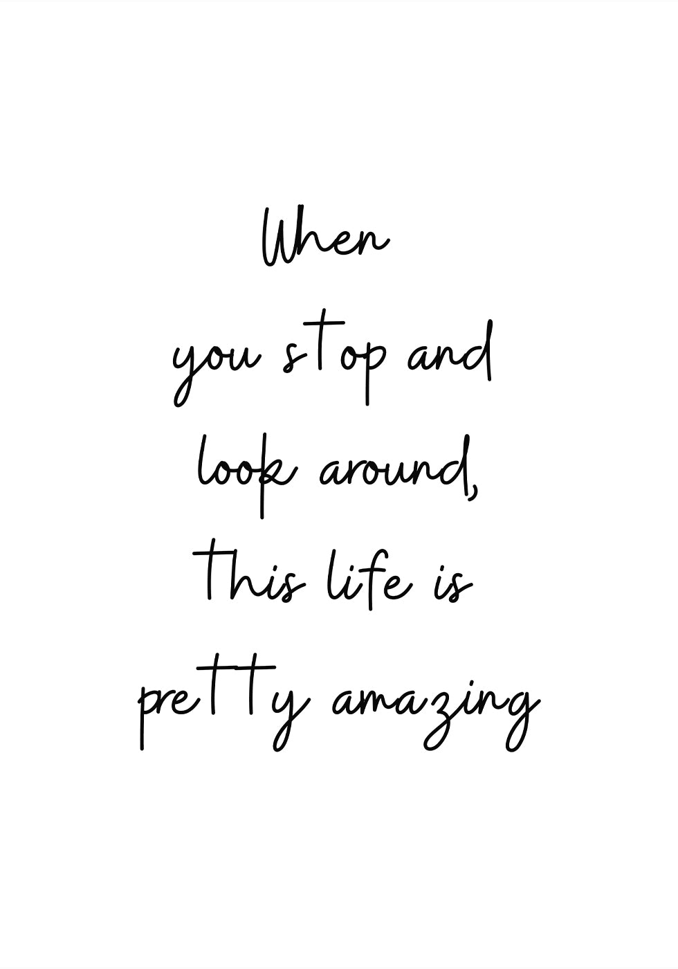 Feiern Sie die Schönheit des Lebens Poster - Posterbox.dk