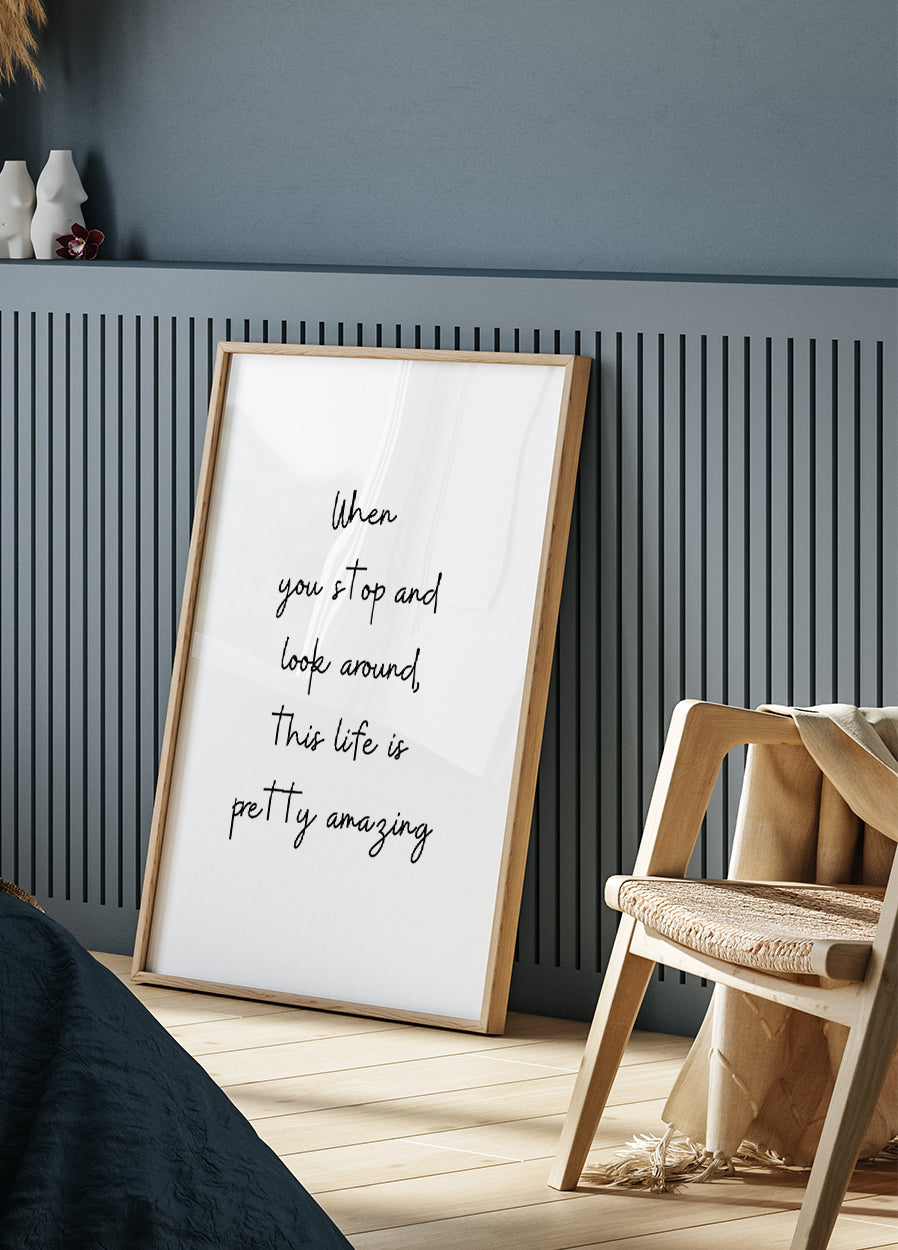 Feiern Sie die Schönheit des Lebens Poster - Posterbox.dk