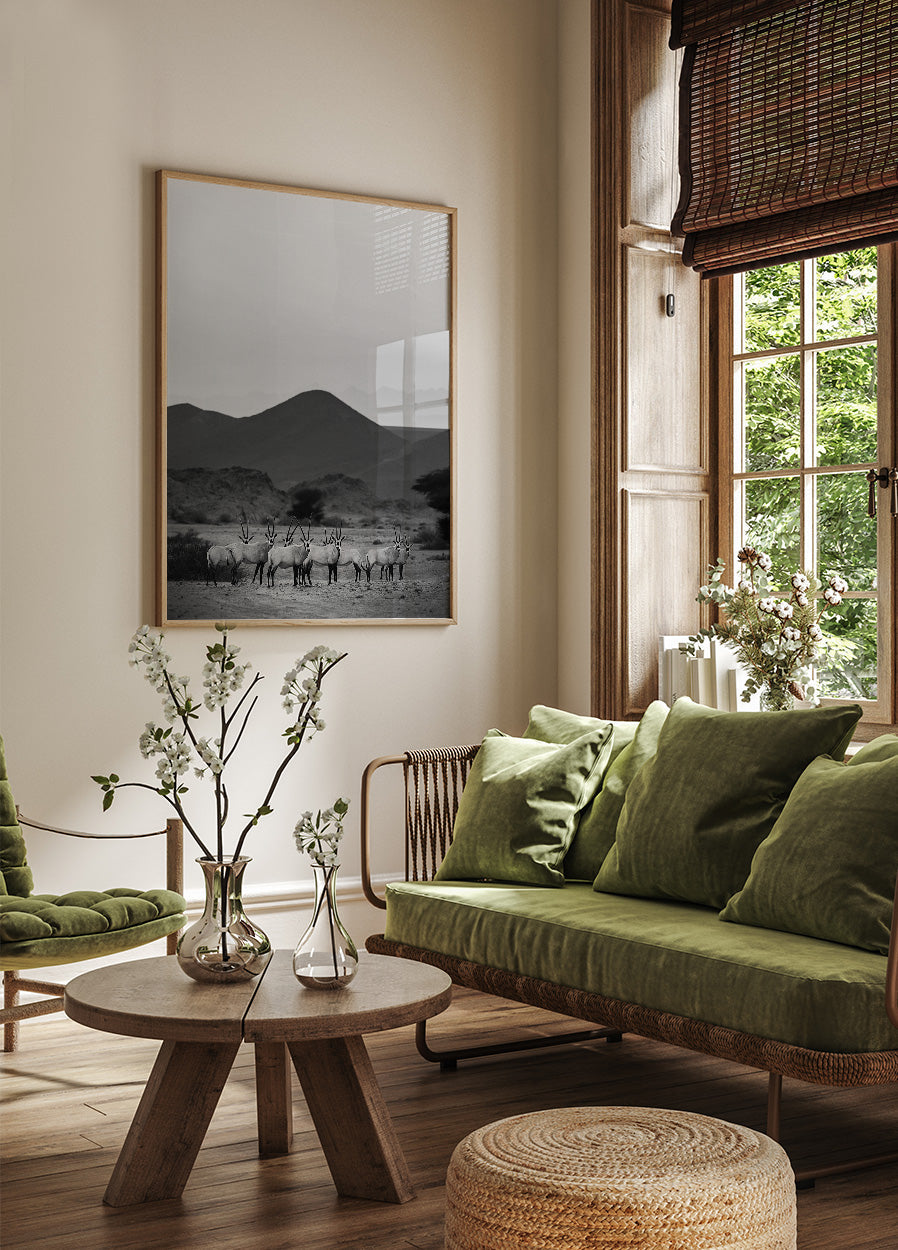 Arabischer Oryx Walk The Sands Poster - Posterbox.dk