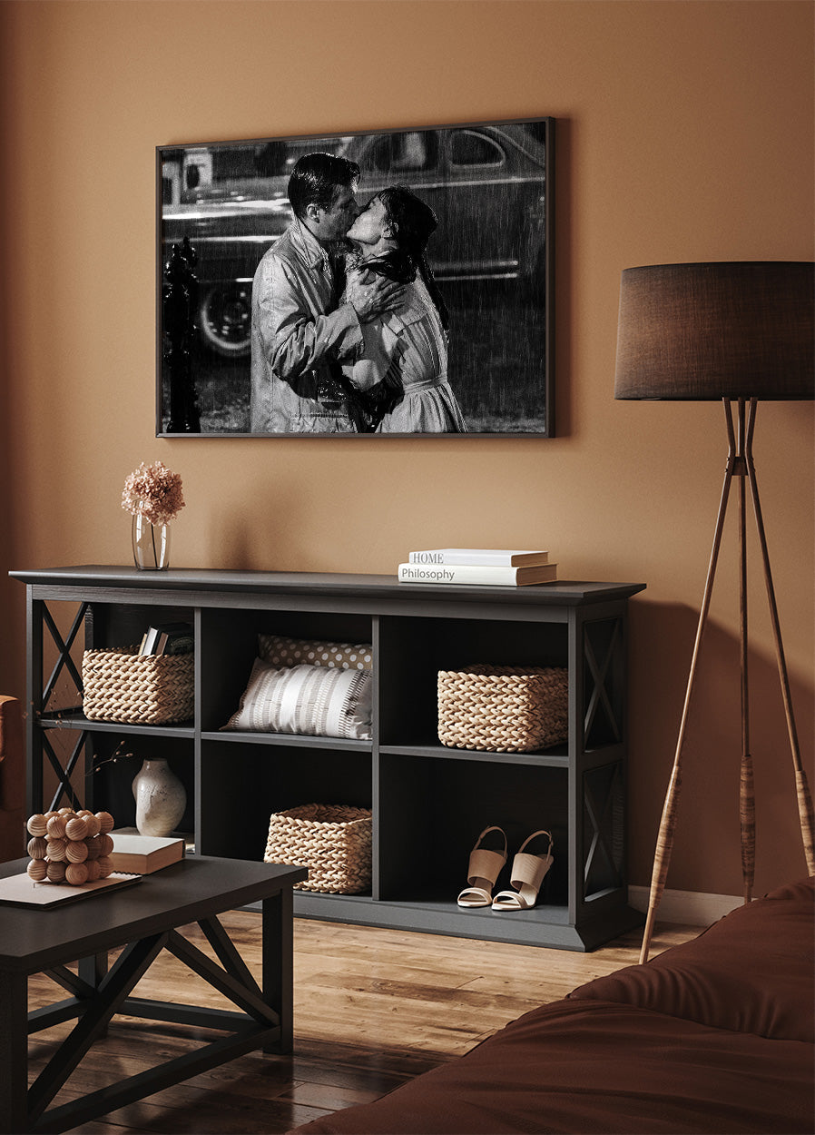 Audrey Hepburn & George Peppard – Frühstück bei Tiffany Poster – Posterbox.dk