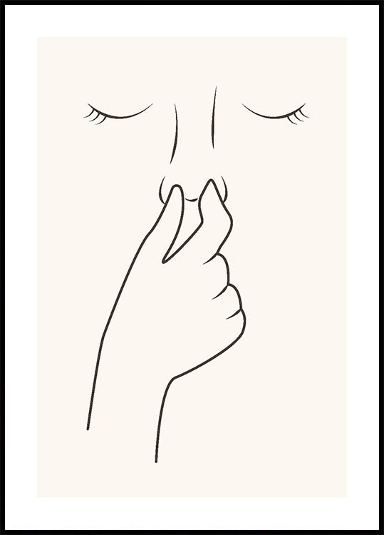 Humorvolles Poster „Bad Smell“ - Posterbox.dk